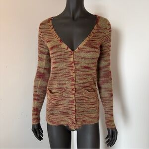 214. Free People FP Beach Marled Button Front Cardigan | XS | Mohair Blend